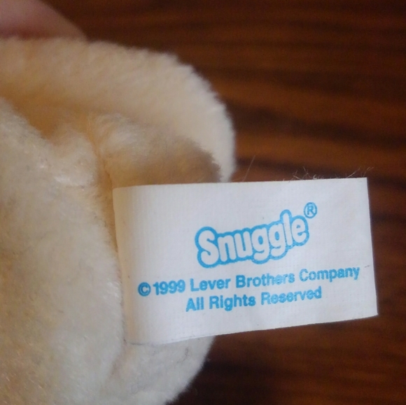 💎 Snuggle Bear 🐻 vintage 1999 7" Plush Adorable 🔥 Stuffed Animal Cute Toy 90s - Picture 6 of 6